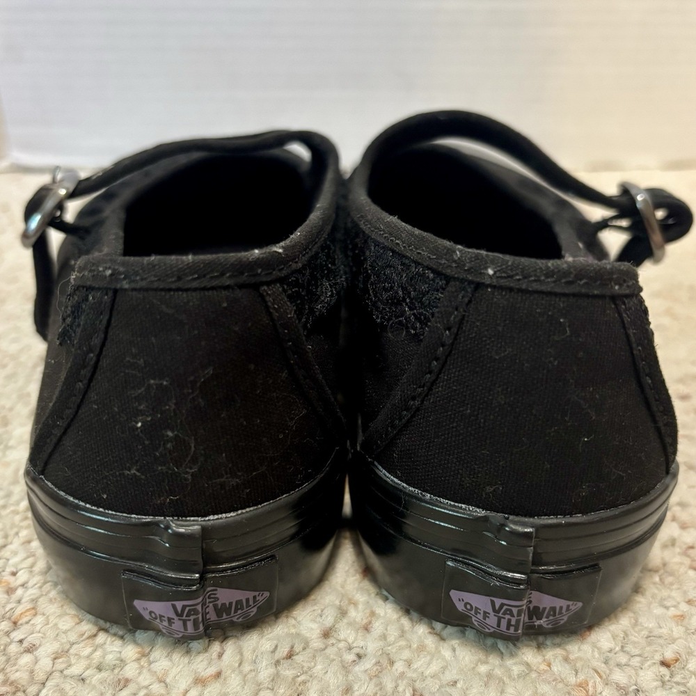 Vans Mary Jane in the Shadows Black w Lace Accent Sz 8.5 Goth Dark Academia NEW - Picture 5 of 9
